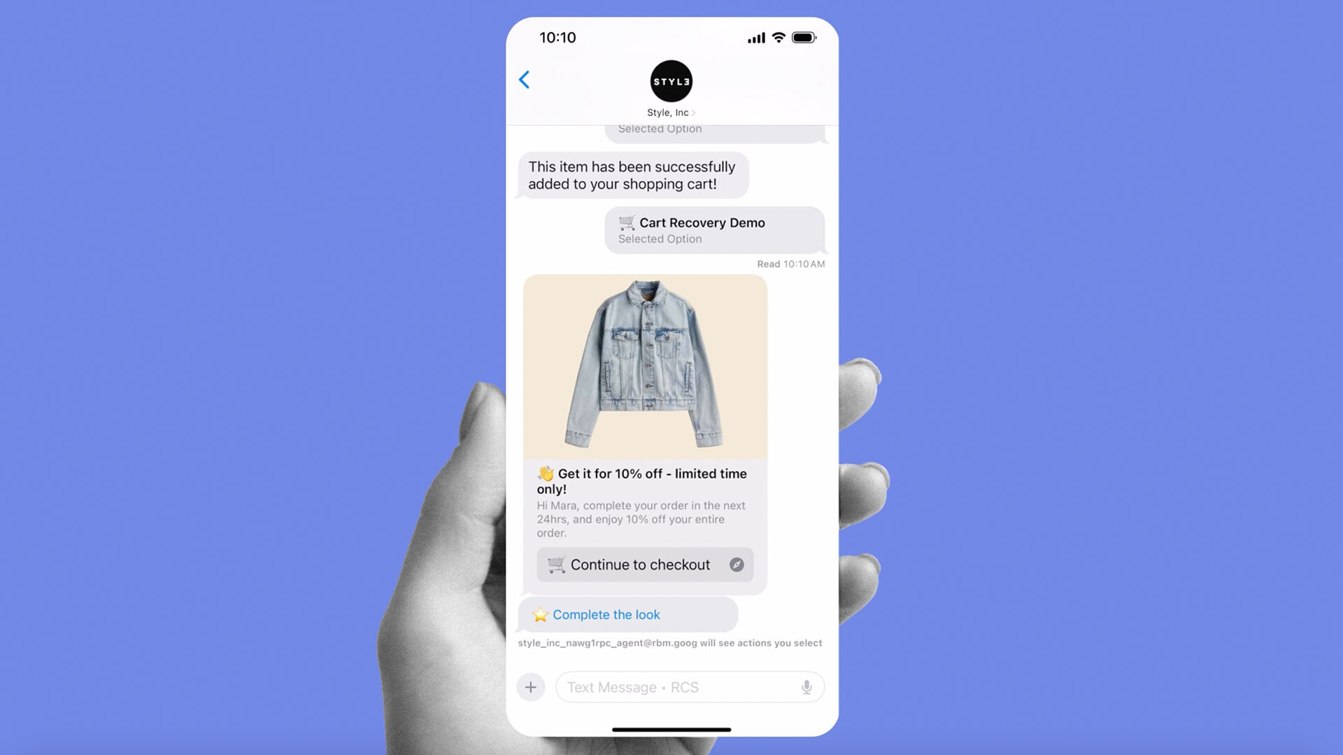 rcs cart recovery graphic