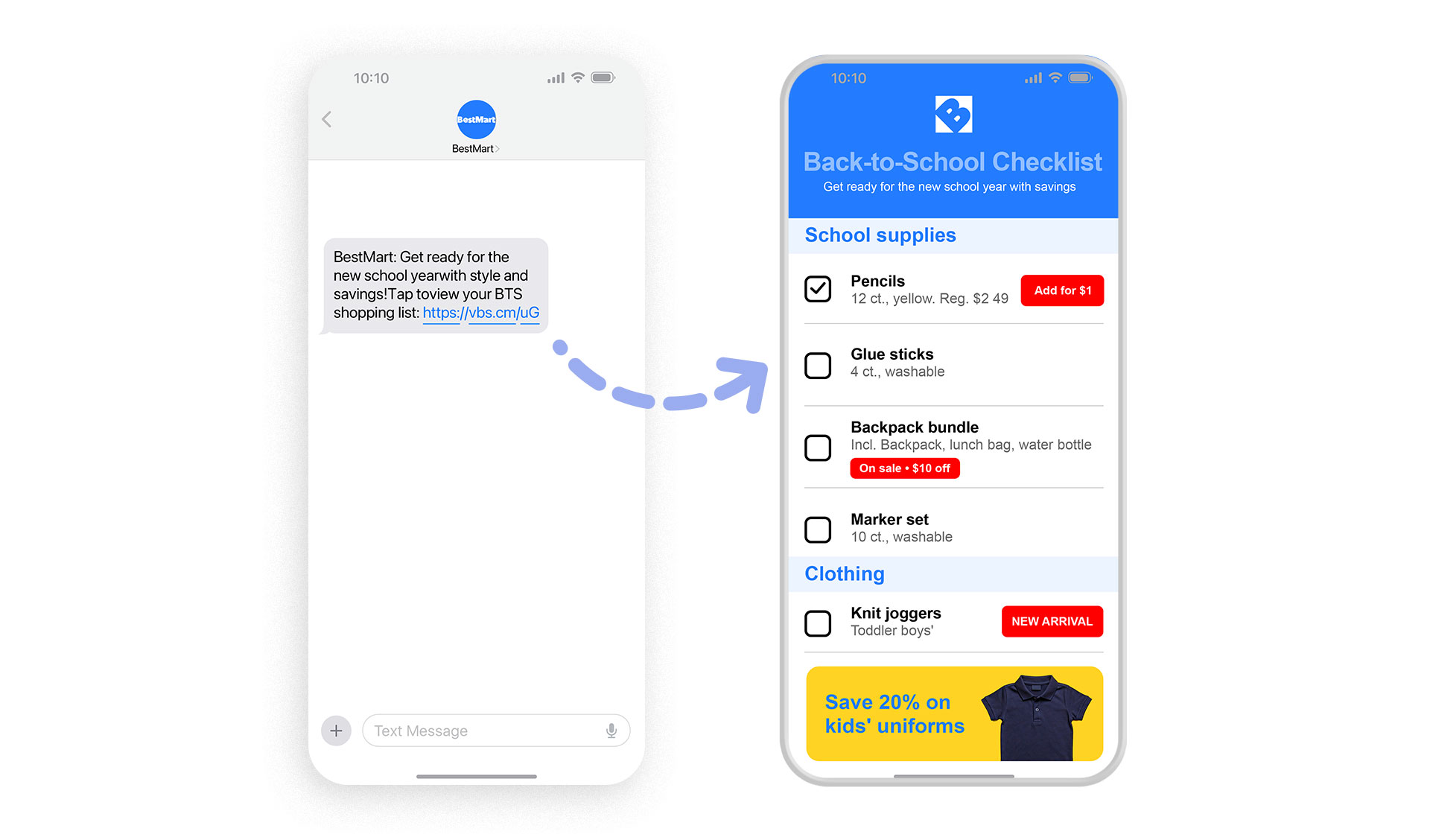 Back to school advertising checklist example