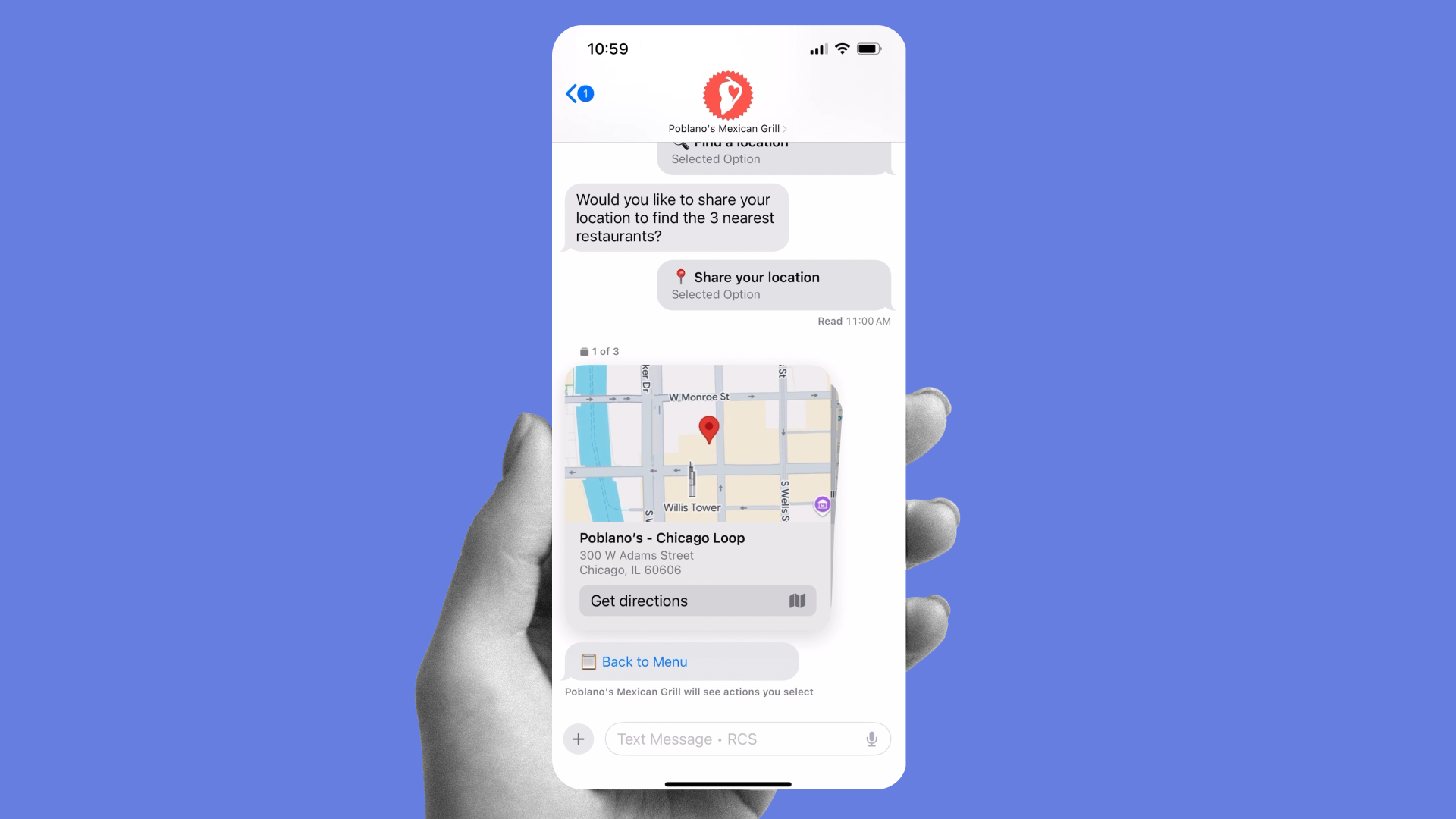 share my location rcs graphic